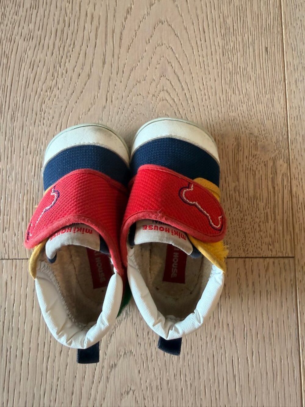 Miki House Baby First Shoes Multicolor Velcro Size 12.0